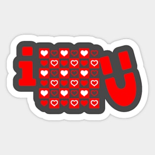 I LOVE U Sticker